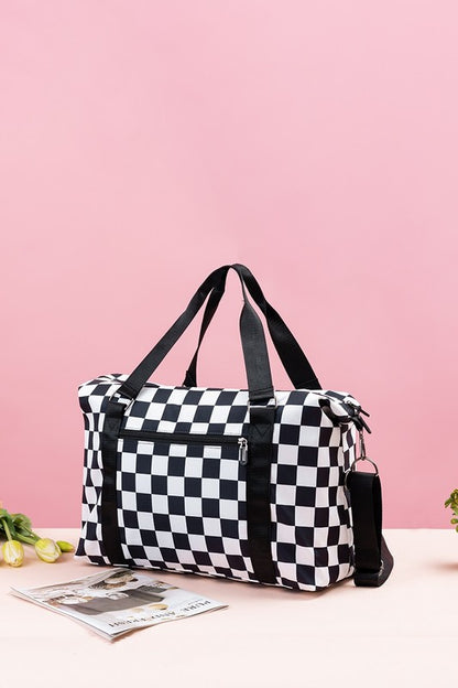 Checkered Duffel Bag