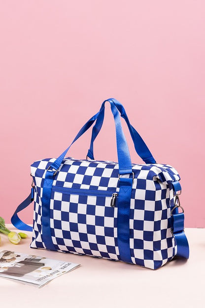 Checkered Duffel Bag