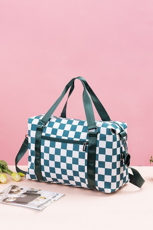 Checkered Duffel Bag