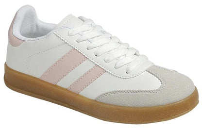 Girls Deer Striped Trainer Sneakers
