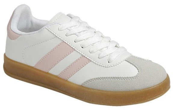 Girls Deer Striped Trainer Sneakers