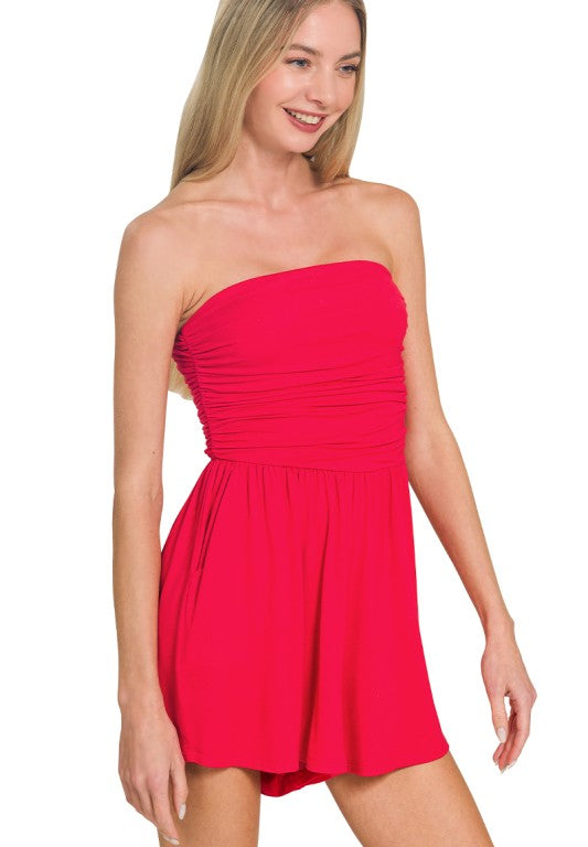 Carmel Strapless Romper