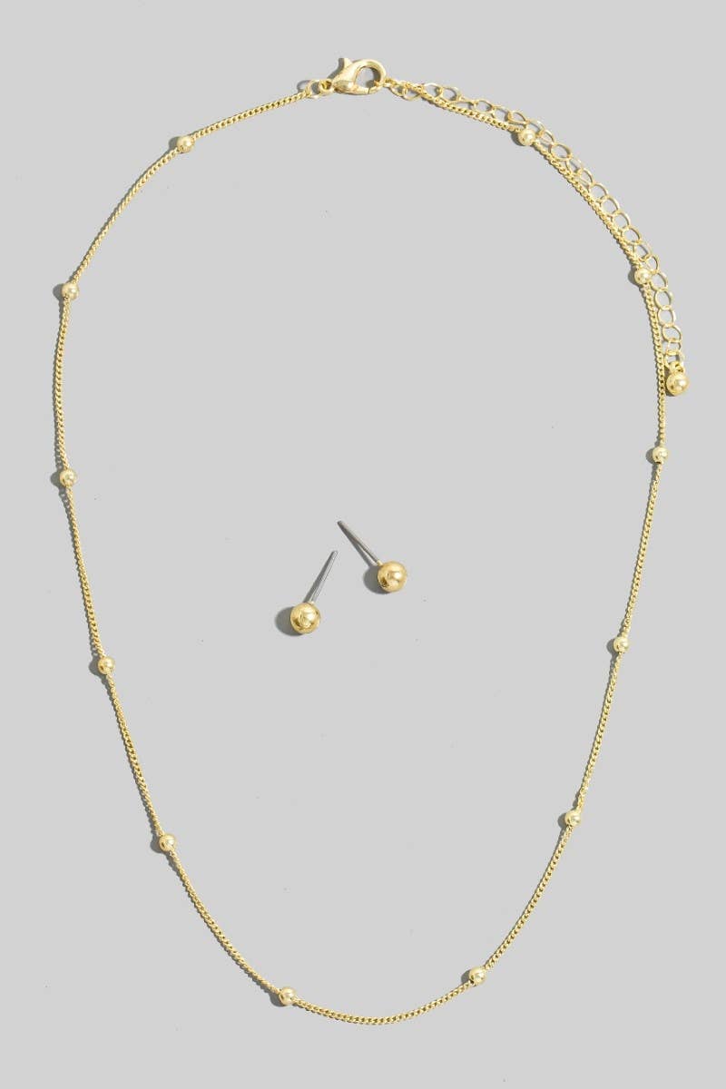 Finch Dainty Station Bead Necklace