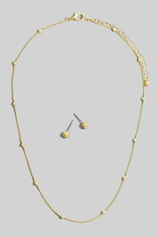 Finch Dainty Station Bead Necklace