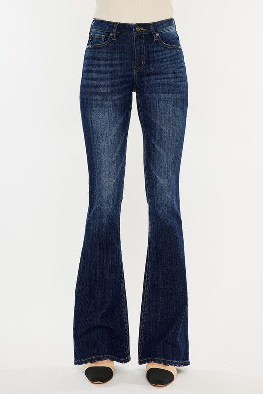 Kancan Celestine Mid Rise DW Flare Jeans