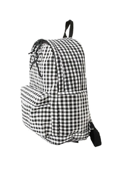 Gingham Bow Backpack