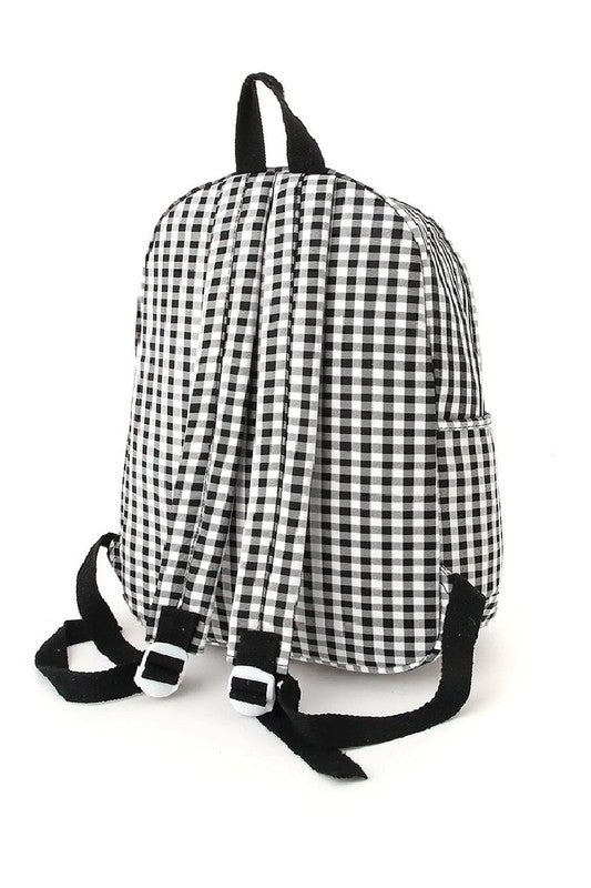 Gingham Bow Backpack