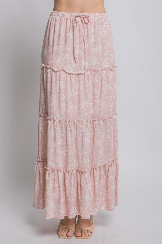 Constance Ivory Floral Maxi Skirt