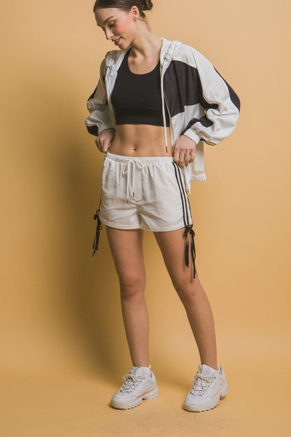 Linnet Striped Bow Shorts