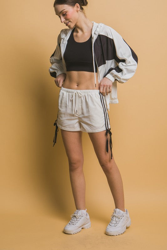 Linnet Striped Bow Shorts