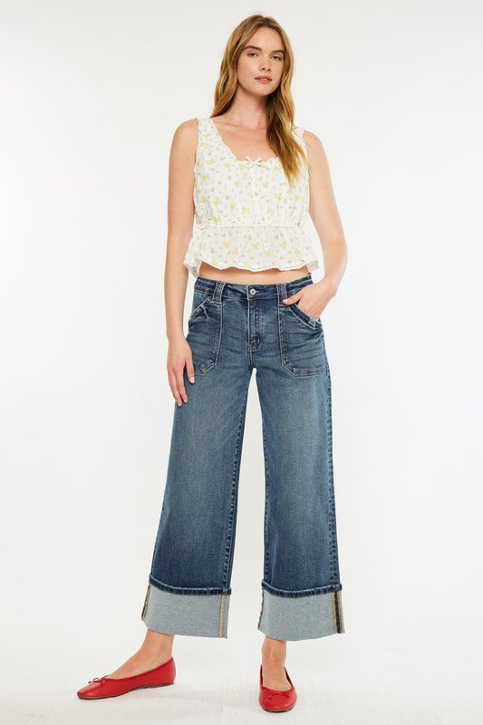 Kancan Beck Wide Leg Jeans