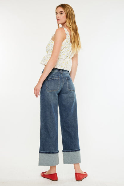 Kancan Beck Wide Leg Jeans