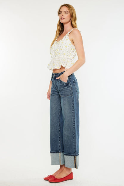 Kancan Beck Wide Leg Jeans