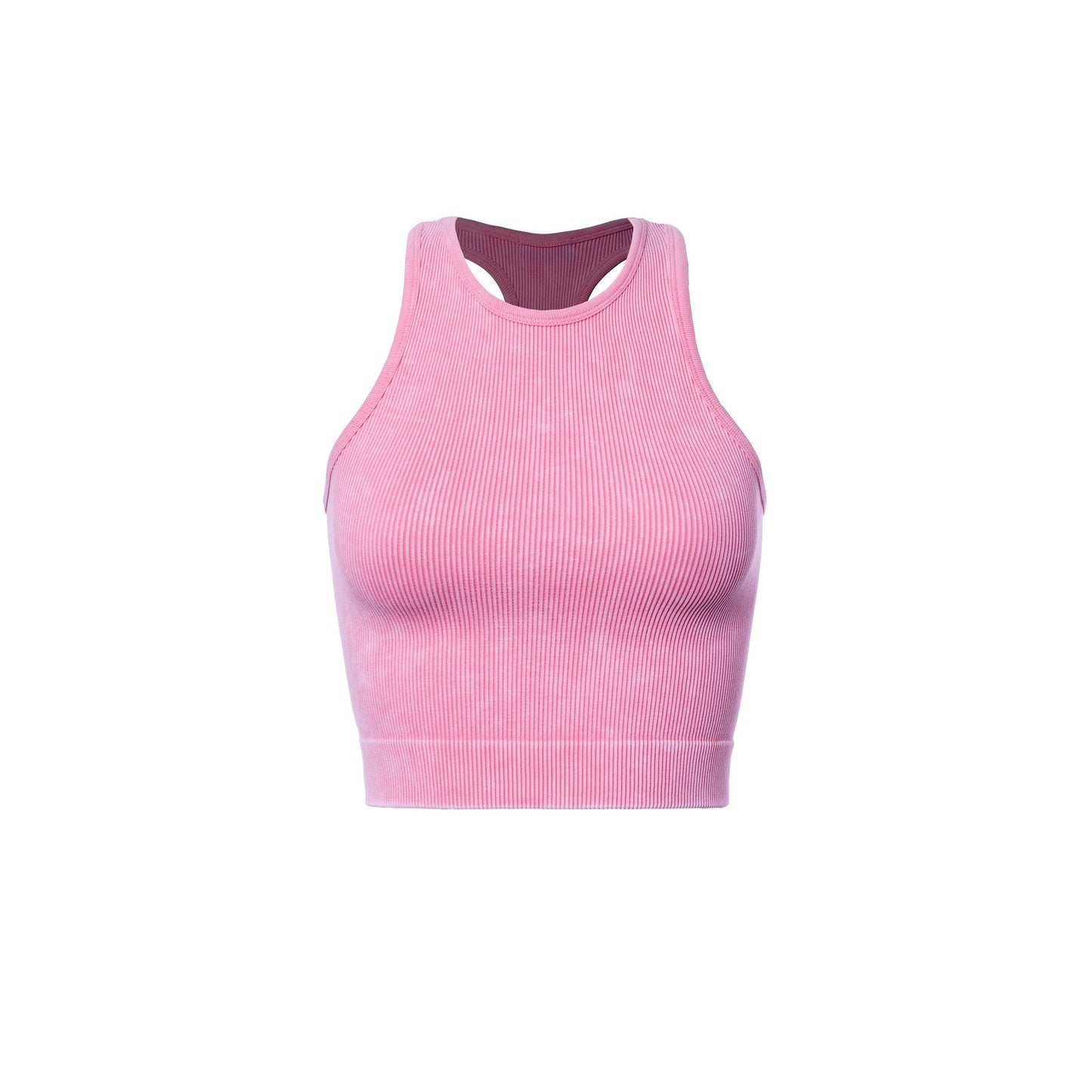 Mineral Ribbed Racerback Crop Tank