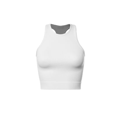Mineral Ribbed Racerback Crop Tank