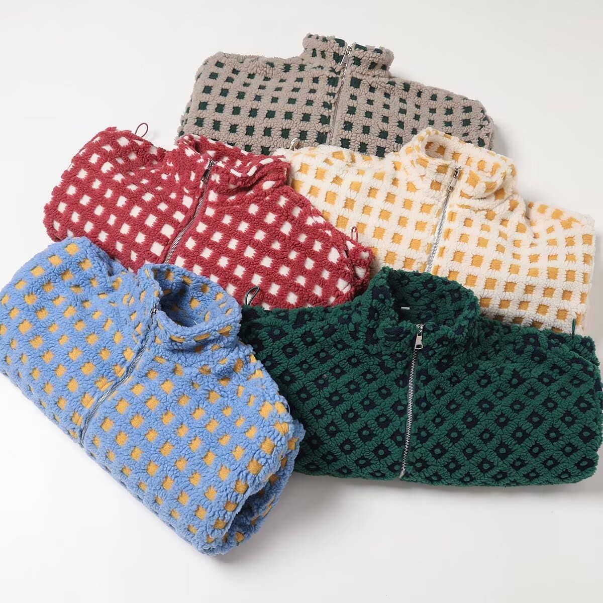 Holly Grid Sherpa Hunter Jacket