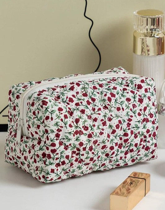Quilted Makeup Pouch