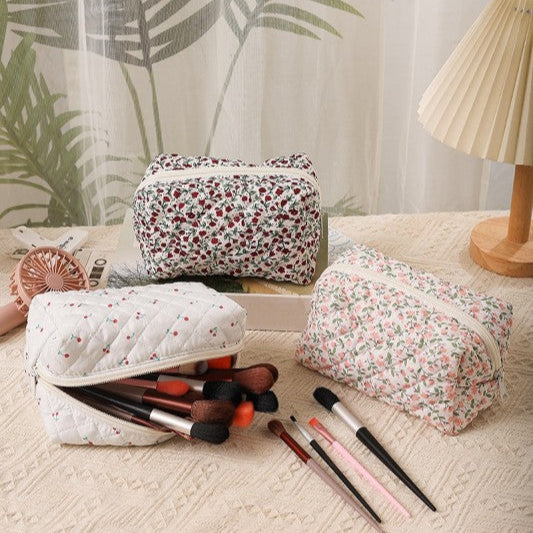 Quilted Makeup Pouch