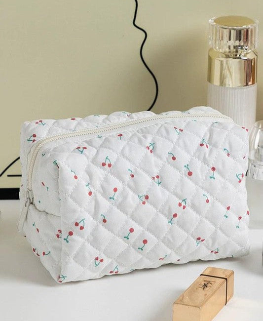 Quilted Makeup Pouch