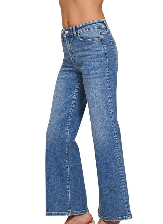 Zenana Clearwater MW Wide Leg Jeans