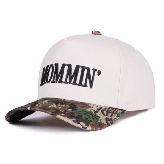 Mommin' Embroidered Camo Hat