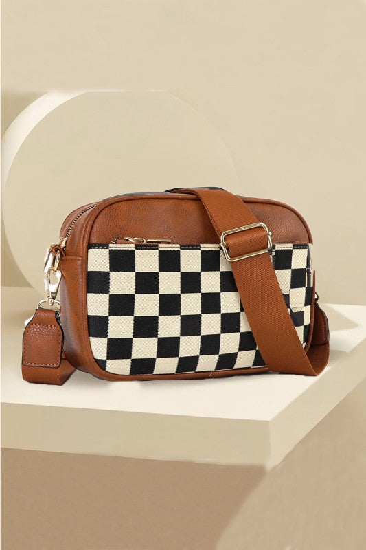Checkered Crossbody Bag