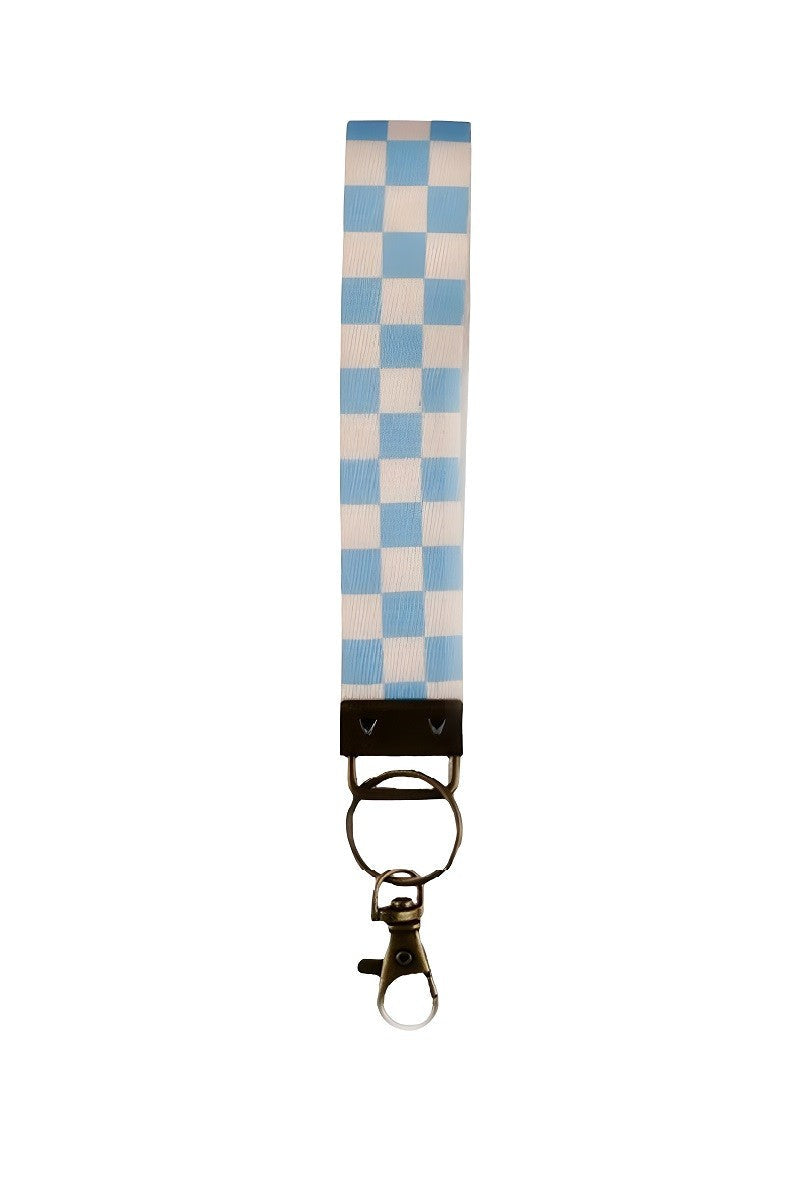 Whimsy Printed Wristlet Keychain