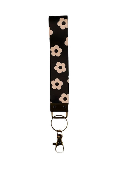 Whimsy Printed Wristlet Keychain