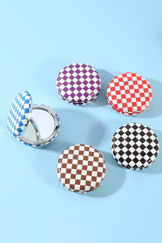 Checkered Folding Mirror