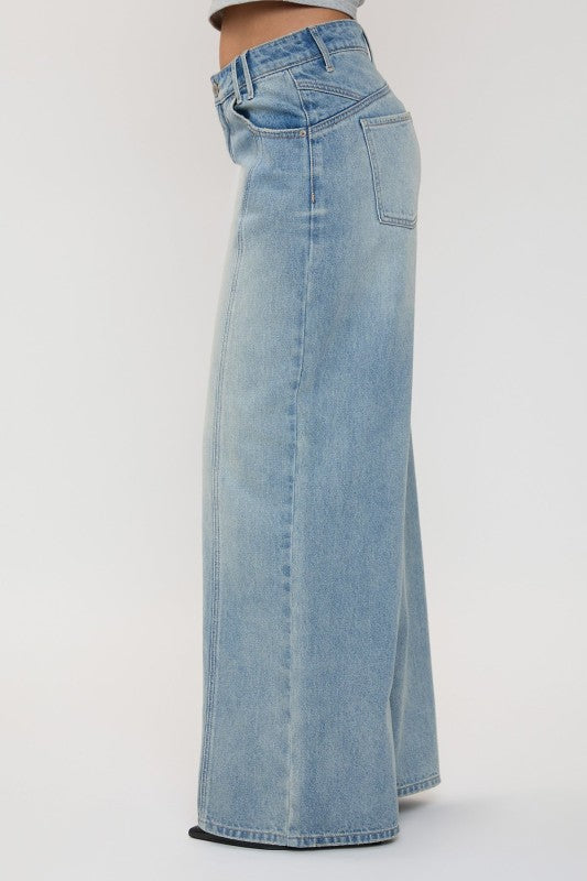 YMI Becka Baggy Wide Leg Jeans