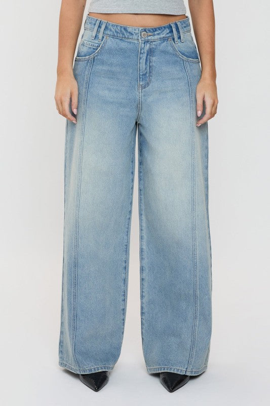 YMI Becka Baggy Wide Leg Jeans