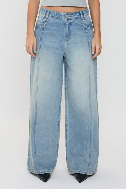 YMI Becka Baggy Wide Leg Jeans