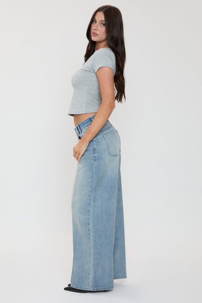YMI Becka Baggy Wide Leg Jeans