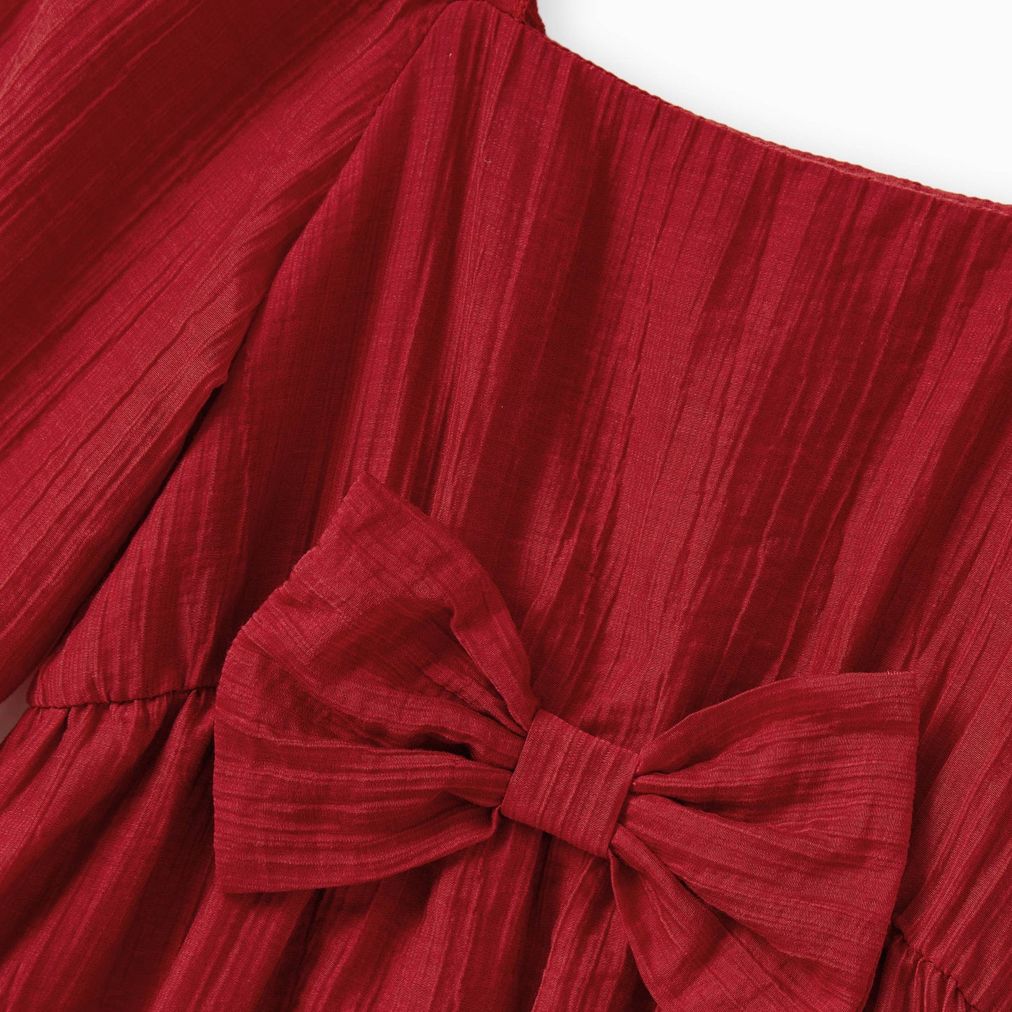 Girls Scarlet Bow Dress