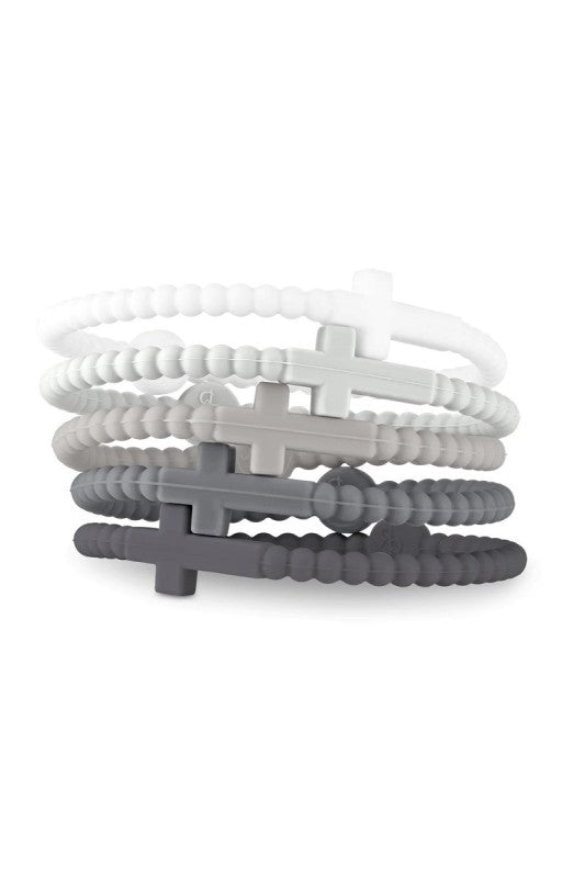 Cross Silicone Bracelet Set
