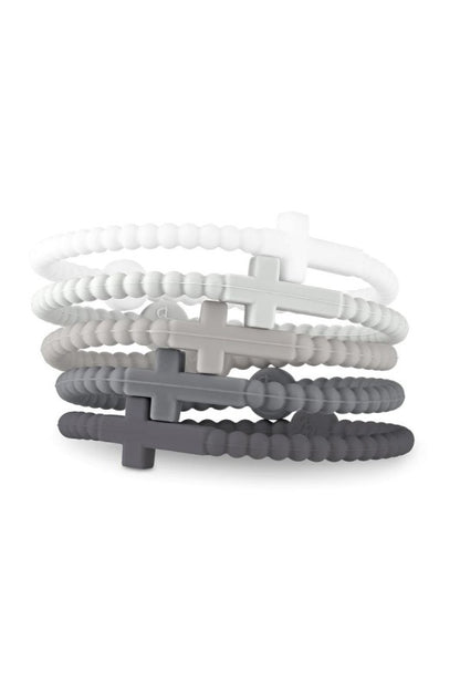 Cross Silicone Bracelet Set