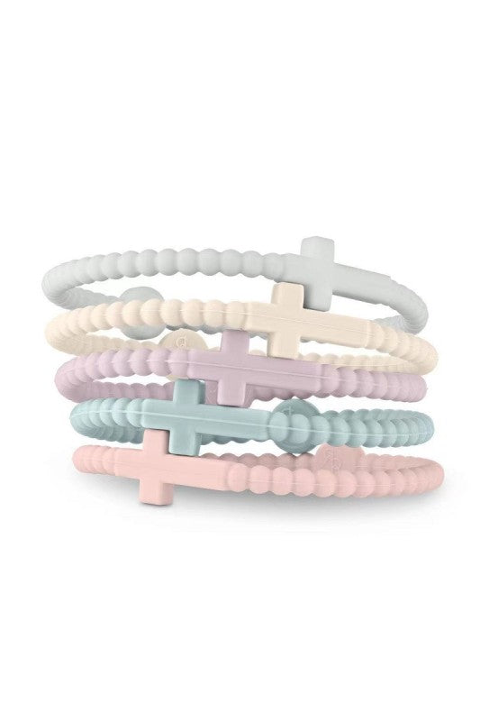 Cross Silicone Bracelet Set