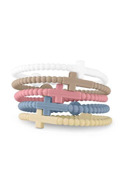 Cross Silicone Bracelet Set