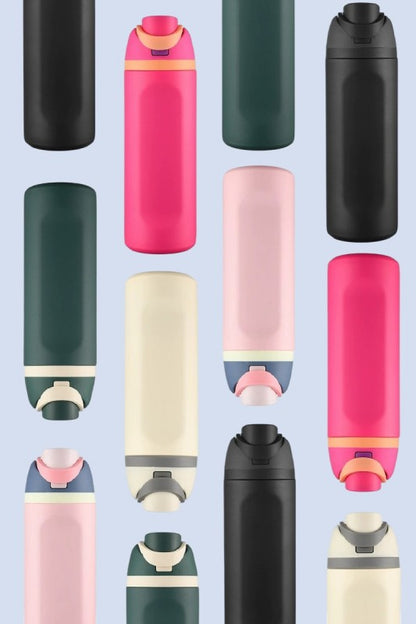 Snap Lid Insulated Water Bottle