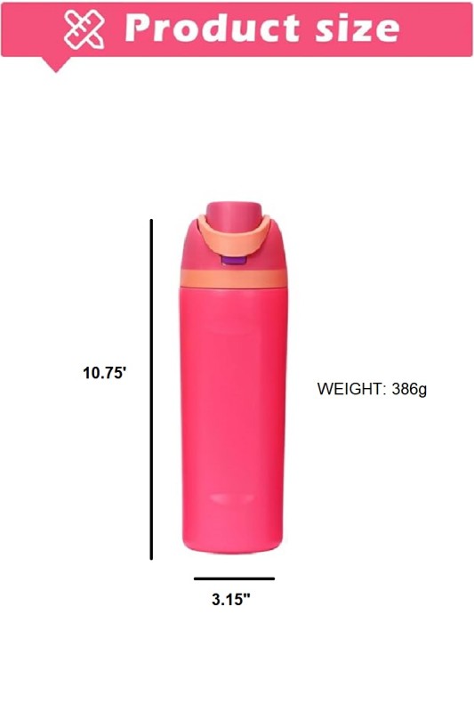 Snap Lid Insulated Water Bottle