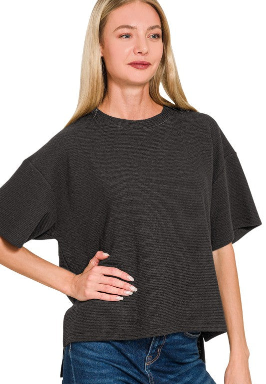 Maranda Knit Boxy Top