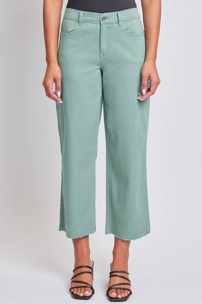 YMI Cropped Wide Leg Pants