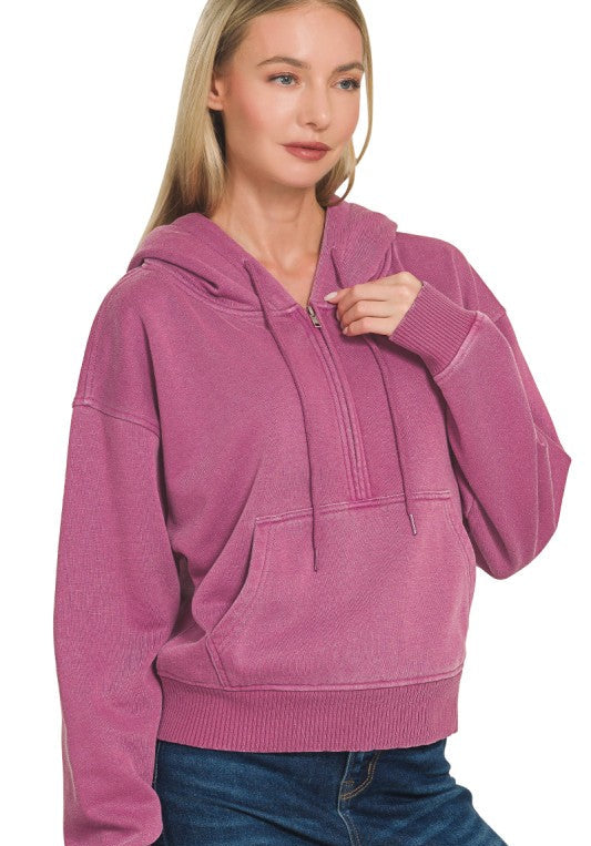 Juniper Mineral Hooded Pullover