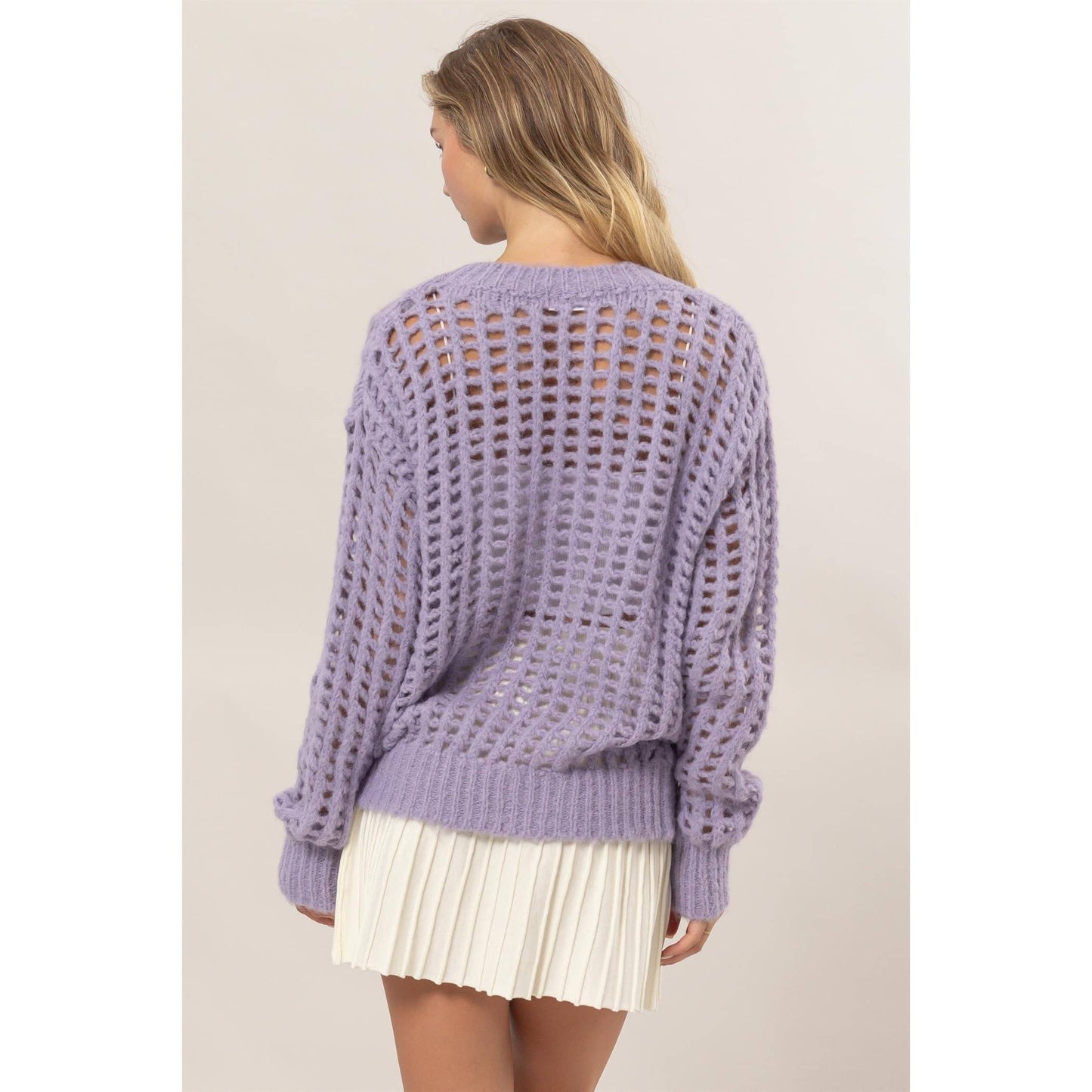 Elizabeth Open Knit Sweater