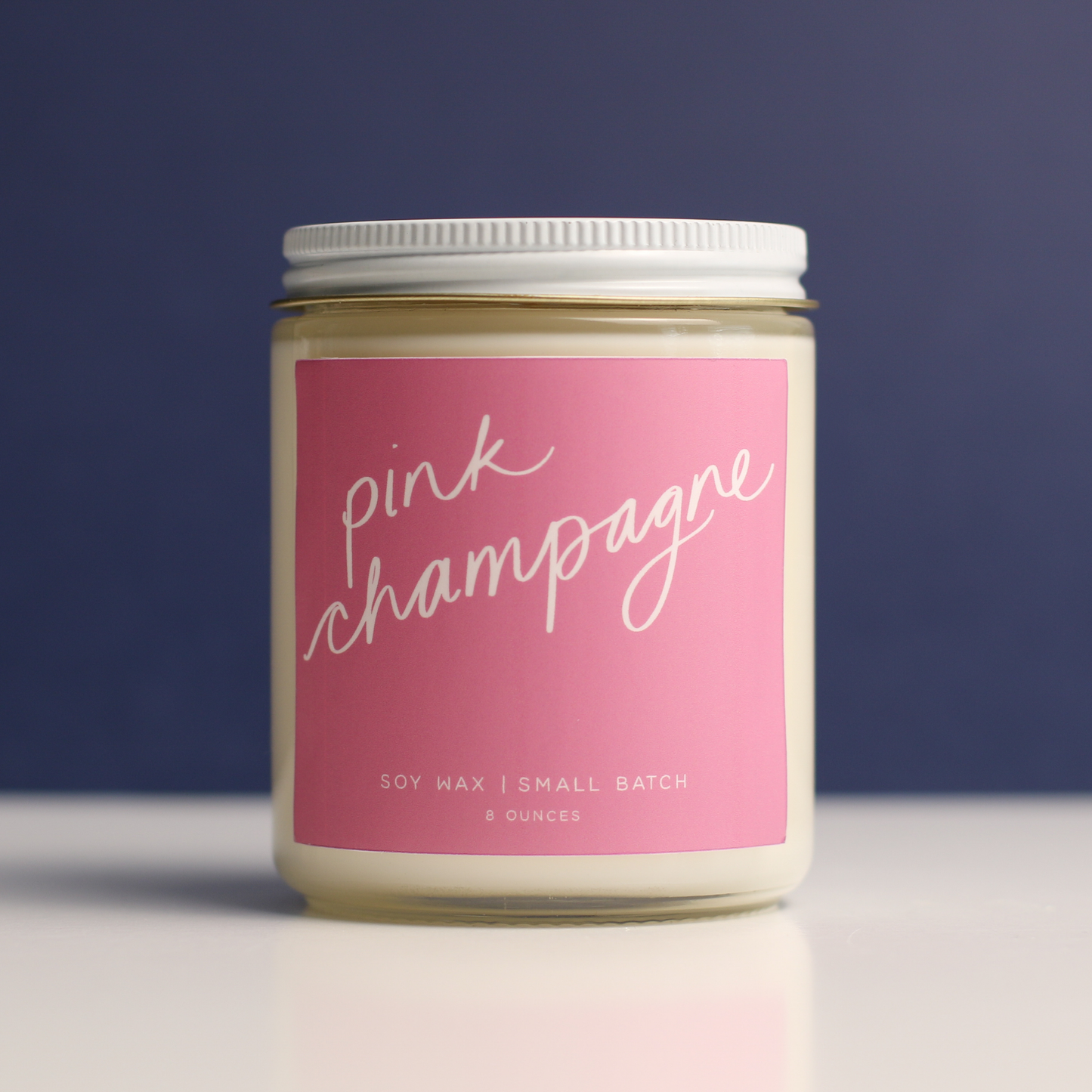Poured Goods - Pink Champagne Candle