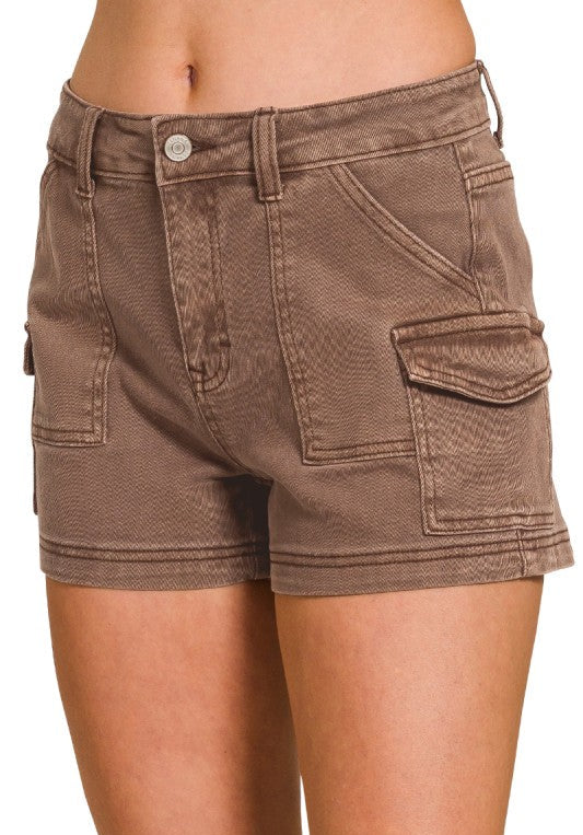 Zenana Cache Utility Cargo Shorts