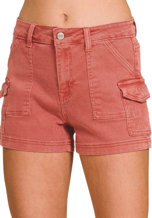 Zenana Cache Utility Cargo Shorts