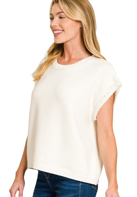 Shiloh Stitch Knit Sleeveless Top