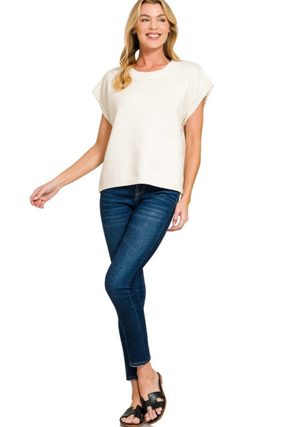 Shiloh Stitch Knit Sleeveless Top