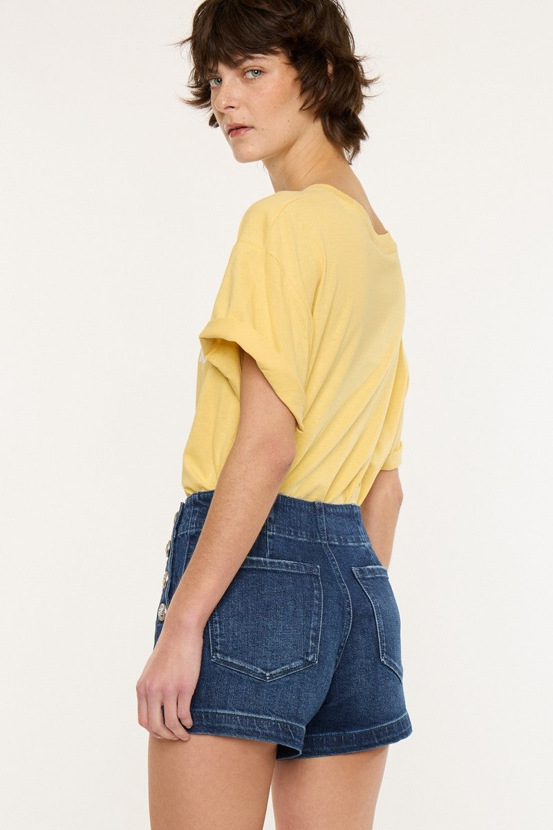 Kancan Verbena Sailor Button Shorts